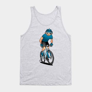 MTB - Mountain biker on his mountainbike Tank Top